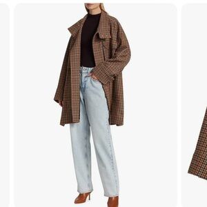 A.L.C. Oversized houndstooth jacket